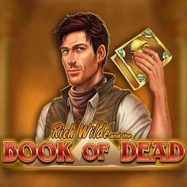 Book of Dead slot icon by Play'n GO, available at Fugu Casino