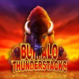 Buffalo Thunderstacks slot logo by Amatic Industries at Fugu Casino