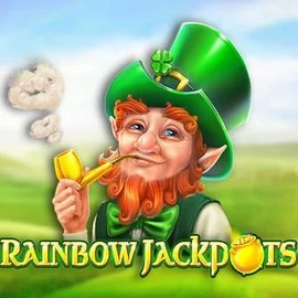 Rainbow Jackpots online game logo by Red Tiger Gaming on fugucasinocanada.ca