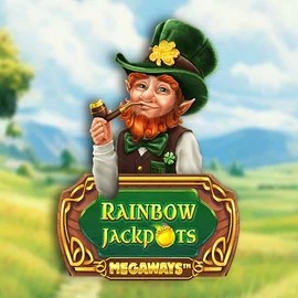 Rainbow Jackpots Megaways online game logo by Red Tiger Gaming on fugucasinocanada.ca